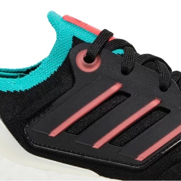 Adidas Women’s Ultraboost 22 Running Shoe in Black/Turbo/Mint Rush - Picture 3 of 15